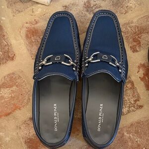 Donald J. Pliner Navy Slip-On Loafers